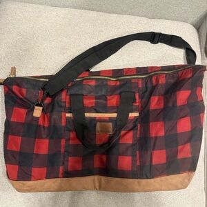 Buffalo Plaid Weekender Bag